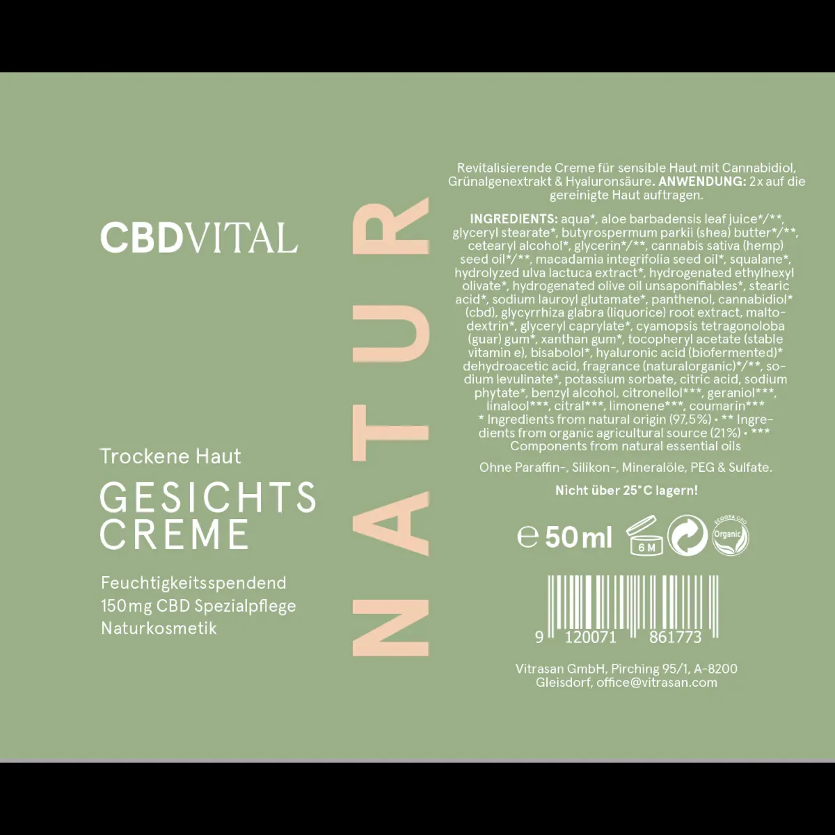 CBD Gesichtscreme | Trockene Haut