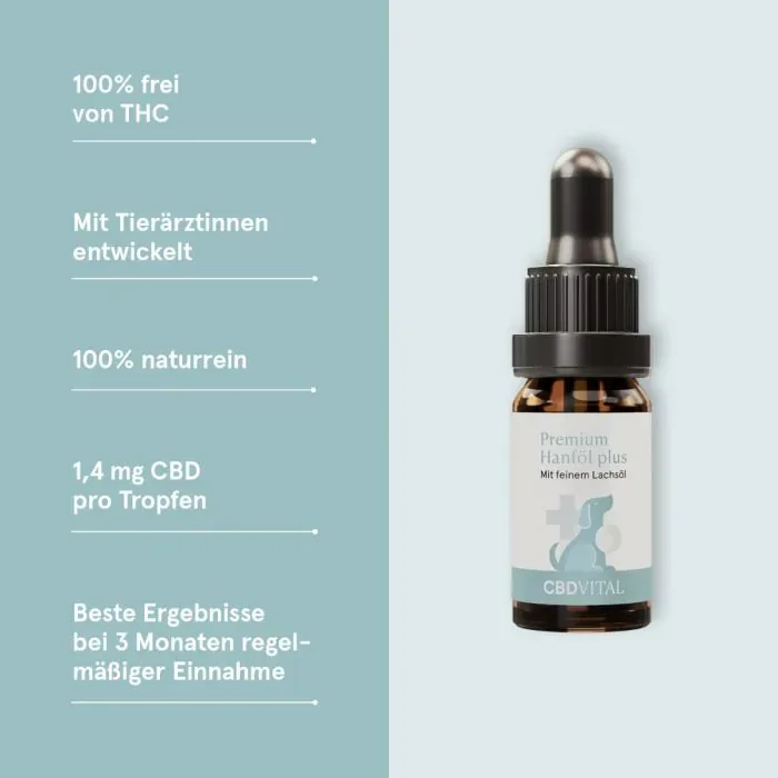 CBD Hanföl für Hunde 10%