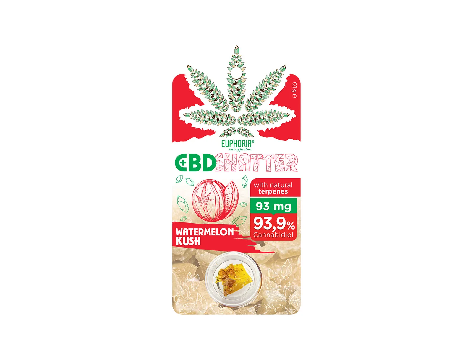 Euphoria CBD Shatter mit Terpenen
