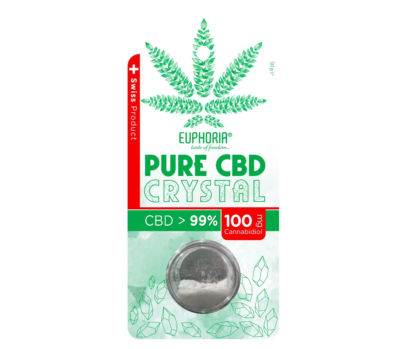 Euphoria Pure CBD Kristalle 100mg