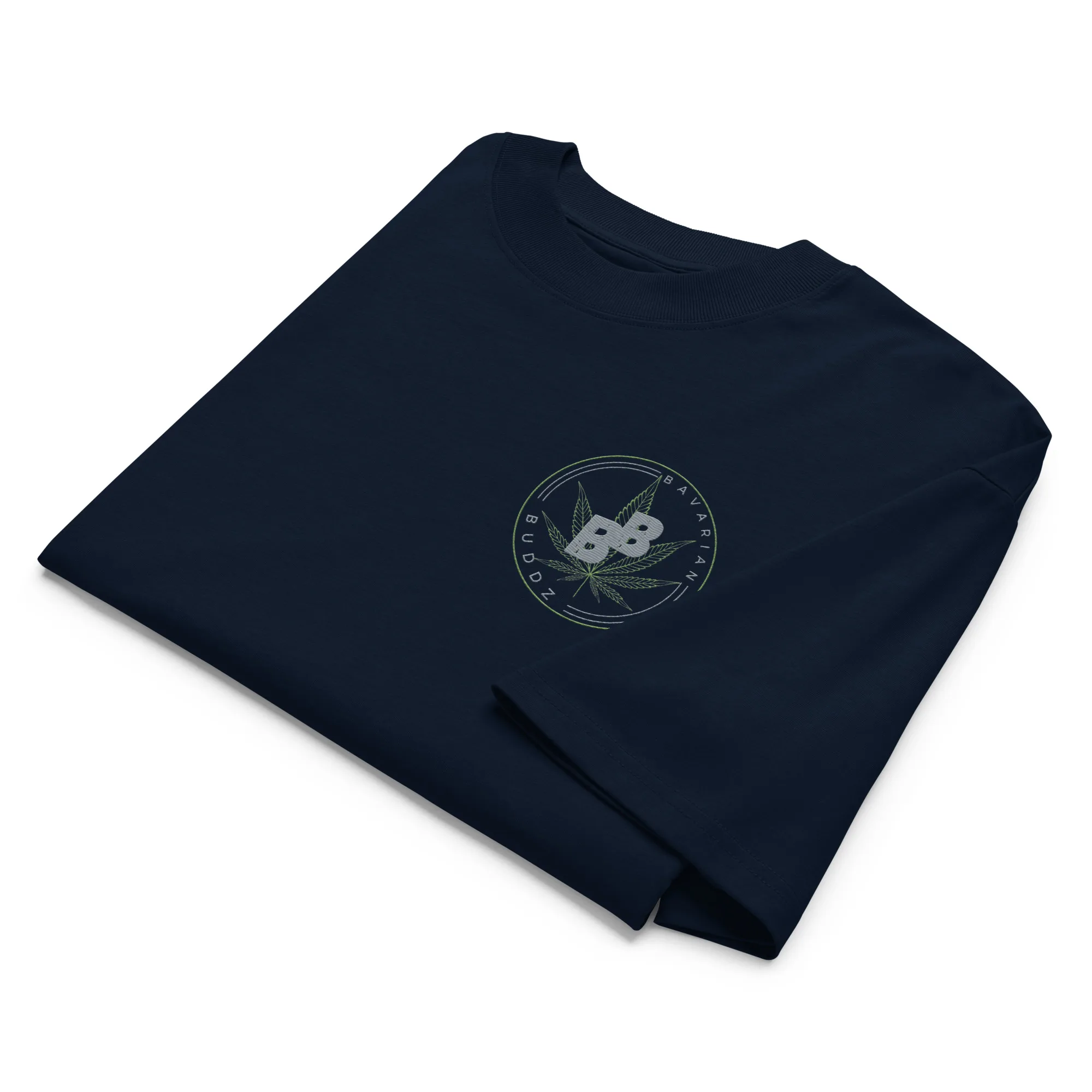 Unisex organic oversized high neck t-shirt