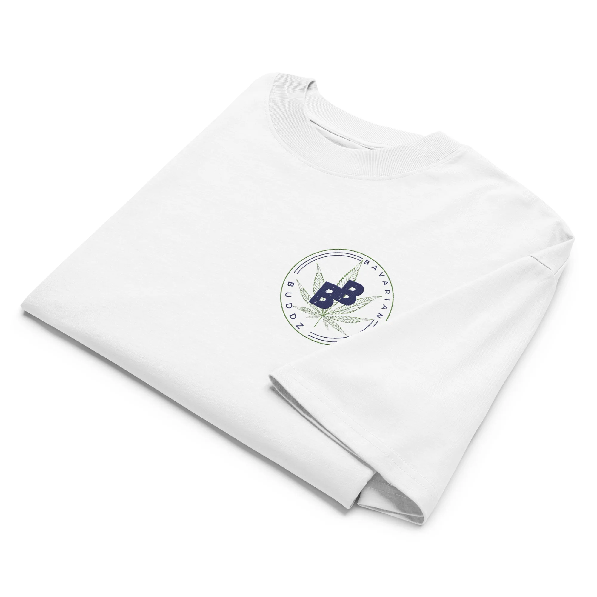 Unisex organic oversized high neck t-shirt